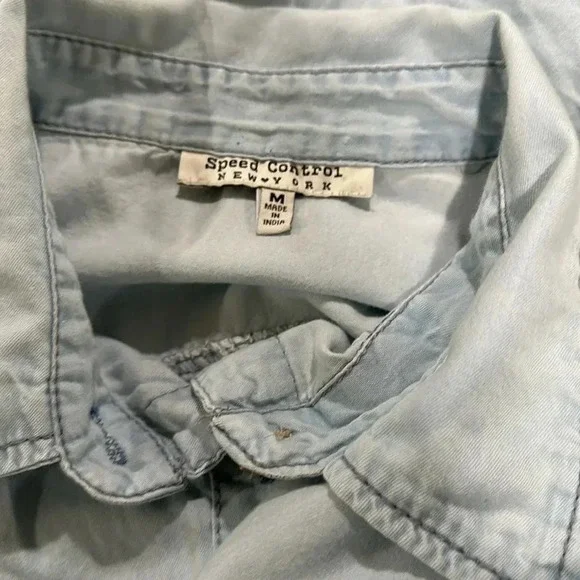 Speed Control New York denim buttons front dress - Picture 7 of 8